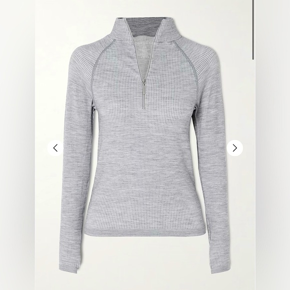 Cordova- Women's Gray Quarter-Zip Stowe Ribbed Turtleneck & Leggings - Size:XS/S - Picture 1 of 9